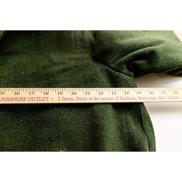 Pischl Winter Himalaya Loden Green Wool trench coat jacket long unisex XXL - Picture 4 of 5